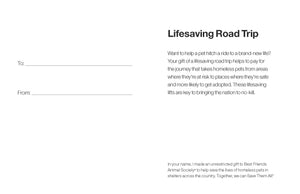 Lifesaving Road Trip