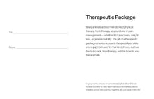 Therapeutic Package