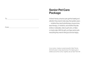 Senior Pet Care Package