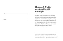 Helping A Shelter Achieve No-Kill Package
