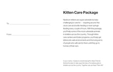 Kitten Care Package