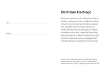 Bird Care Package