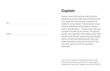 Sponsor Captain