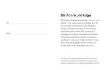 Bird Care Package