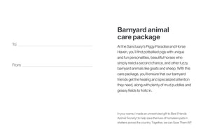 Barnyard Animal Care Package