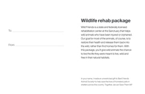 Wildlife Rehab Package
